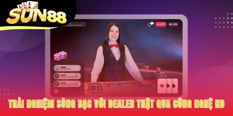 Live casino Sun88 có Baccarat và giao diện tối ưu đa thiết bị